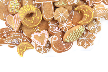 christmas ginger bread isolated