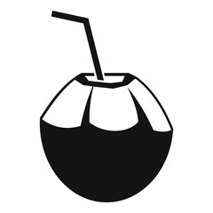 Fresh raw cocktail icon. Simple illustration of fresh raw cocktail vector icon for web design isolated on white background