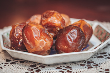 Delicious fresh and sweet Sukkari dates from Saudi Arabia
