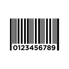 Bar code icon vector in trendy style design
