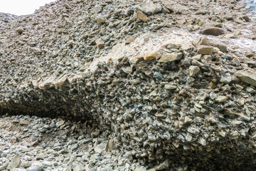 gigantische Formation von Permafrost in der Arktis