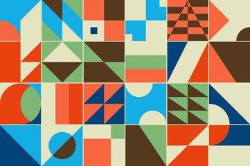 Minimal Geometric Pattern design. Vector Modern universal Abstract background
