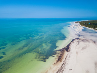 Beaches of Holbox Mexico Aerial Mosquito Point