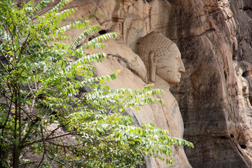 Sitting Buddha in Polonnaruwa, a World Heritage Site in Sri Lanka, which is an ancient city and the former capital of the Kingdom of Polonnaruwa.