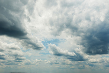 Fototapeta na wymiar Dramatic clouds in the sky