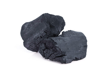 charcoal isolated on white background