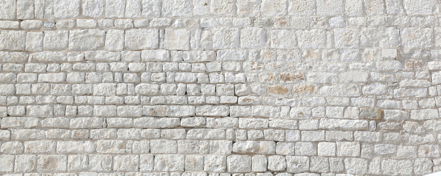 white stone wall.
