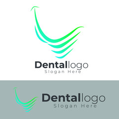 dentist dental logo icon vector template