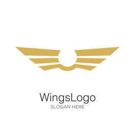 wings logo vector design template