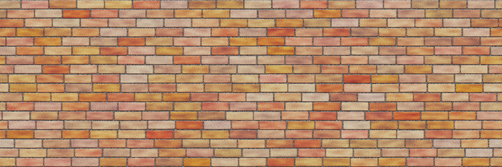 Brick wall background. 3d illustration pattern