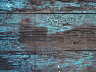 Old pier. Shabby green wooden background. Rustic style. Favorite wallpaper. The texture of wood boards.