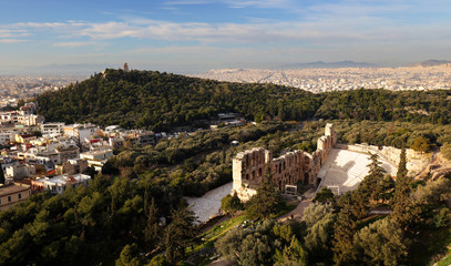 Panorama of Athens from Acropolis, Skyline of Greece