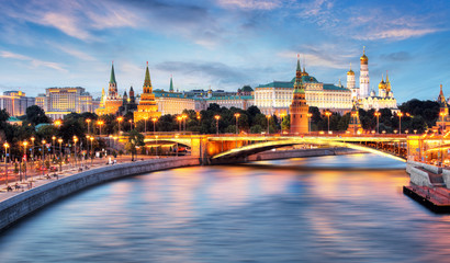 Moscow, Kremlin and Moskva River, Russia - obrazy, fototapety, plakaty