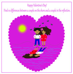 Valentine's day greeting card 