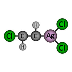 Obraz na płótnie Canvas Lewisite molecule icon.