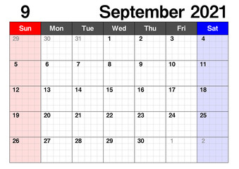 2021年　カレンダー