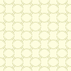 Geometric seamless pattern. Olive green background with circles