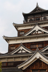Fototapeta na wymiar castle in hiroshima (japan) 