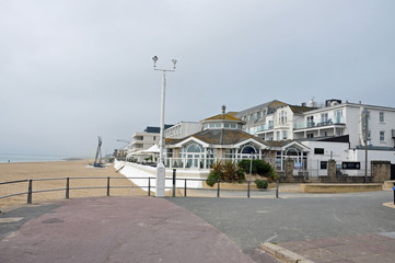 Fototapeta na wymiar Bournemouth beach in Dorset, England