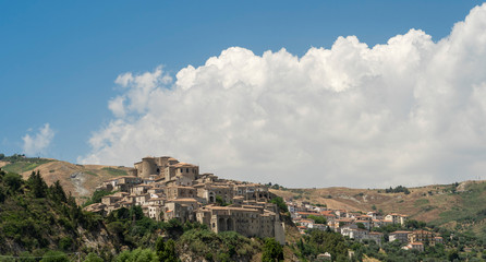 Fototapeta na wymiar Oriolo, in the valley of Ferro river, Calabria, Italy