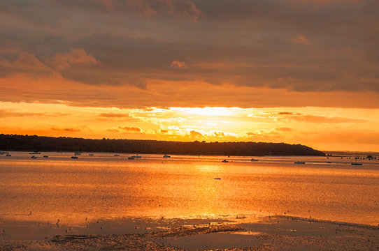 Golden Sunset On Poole Harbour