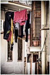 How clothes are hung in southern Italy