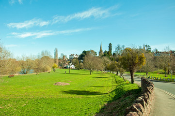 Obraz premium Ross on Wye in the springtime