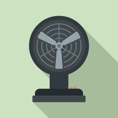 Summer room fan icon. Flat illustration of summer room fan vector icon for web design