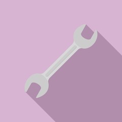 Wrench tool icon. Flat illustration of wrench tool vector icon for web design