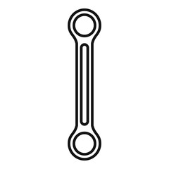 Wrench icon. Outline wrench vector icon for web design isolated on white background