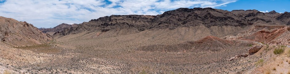 Valley of Fire Highway landscape panorama, nevada