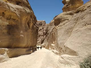 Petra Town, Jordan July 3th 2019 - Beauty of rocks and ancient architecture