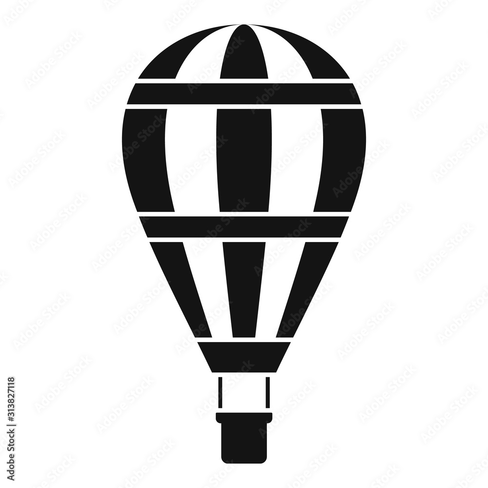 Poster Outdoor air balloon icon. Simple illustration of outdoor air balloon vector icon for web design isolated on white background