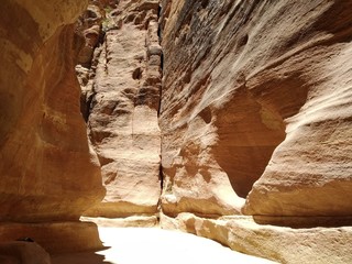 Petra Town, Jordan July 3th 2019 - rocks and ancient architecture 