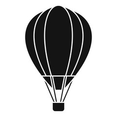 Adventure air balloon icon. Simple illustration of adventure air balloon vector icon for web design isolated on white background