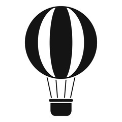 Obraz premium Retro air balloon icon. Simple illustration of retro air balloon vector icon for web design isolated on white background