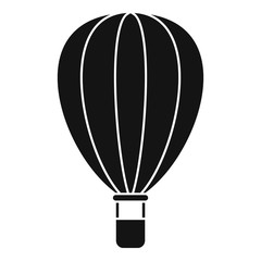 Cute air balloon icon. Simple illustration of cute air balloon vector icon for web design isolated on white background