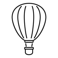 Activity air balloon icon. Outline activity air balloon vector icon for web design isolated on white background