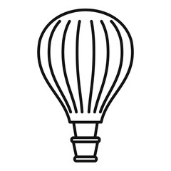 Freedom air balloon icon. Outline freedom air balloon vector icon for web design isolated on white background