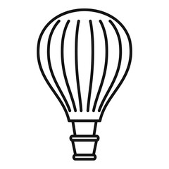 Freedom air balloon icon. Outline freedom air balloon vector icon for web design isolated on white background