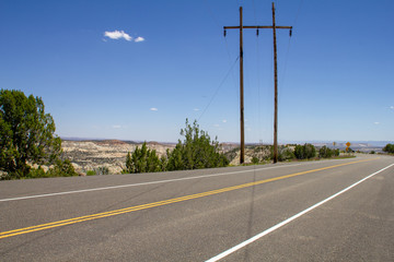 route et désert américain