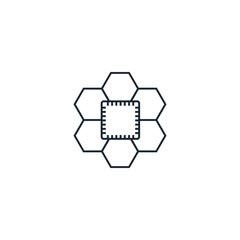 AI Pattern creative icon. From Artificial Intelligence icons collection. Isolated AI Pattern sign on white background