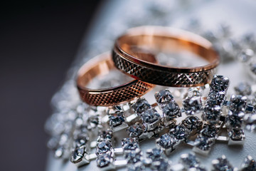 Wedding rings on a necklace