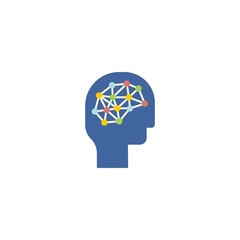 Deep learning creative icon. From Artificial Intelligence icons collection. Isolated Deep learning sign on white background