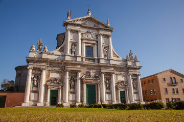 Fototapeta na wymiar Ravenna Italian mosaic capital, Italy - Emilia Romagna, Basilica of Santa Maria in Porto