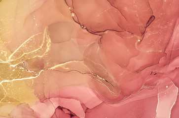 Alcohol ink colors translucent. Abstract multicolored marble texture background. Design wrapping...