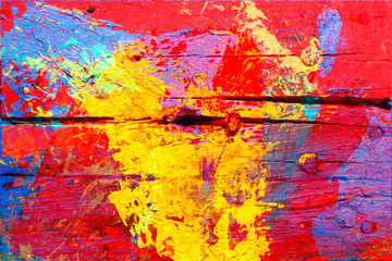 Bunte Holzbretter abstrakt, Frabfläche, Hintergrundbild, Textur