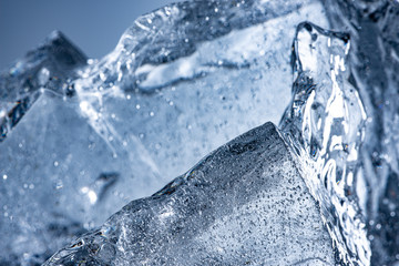 ice texture close up in the macro detail