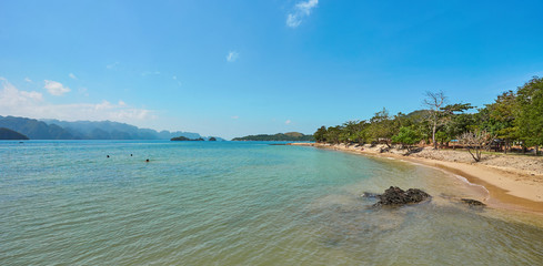 Cabo Beach on Coron Island, North of Palawan, Philippines. Very popular with the locals of Coron.