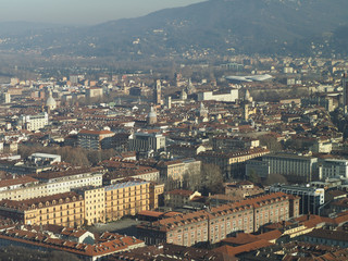 Aerial view of Turin